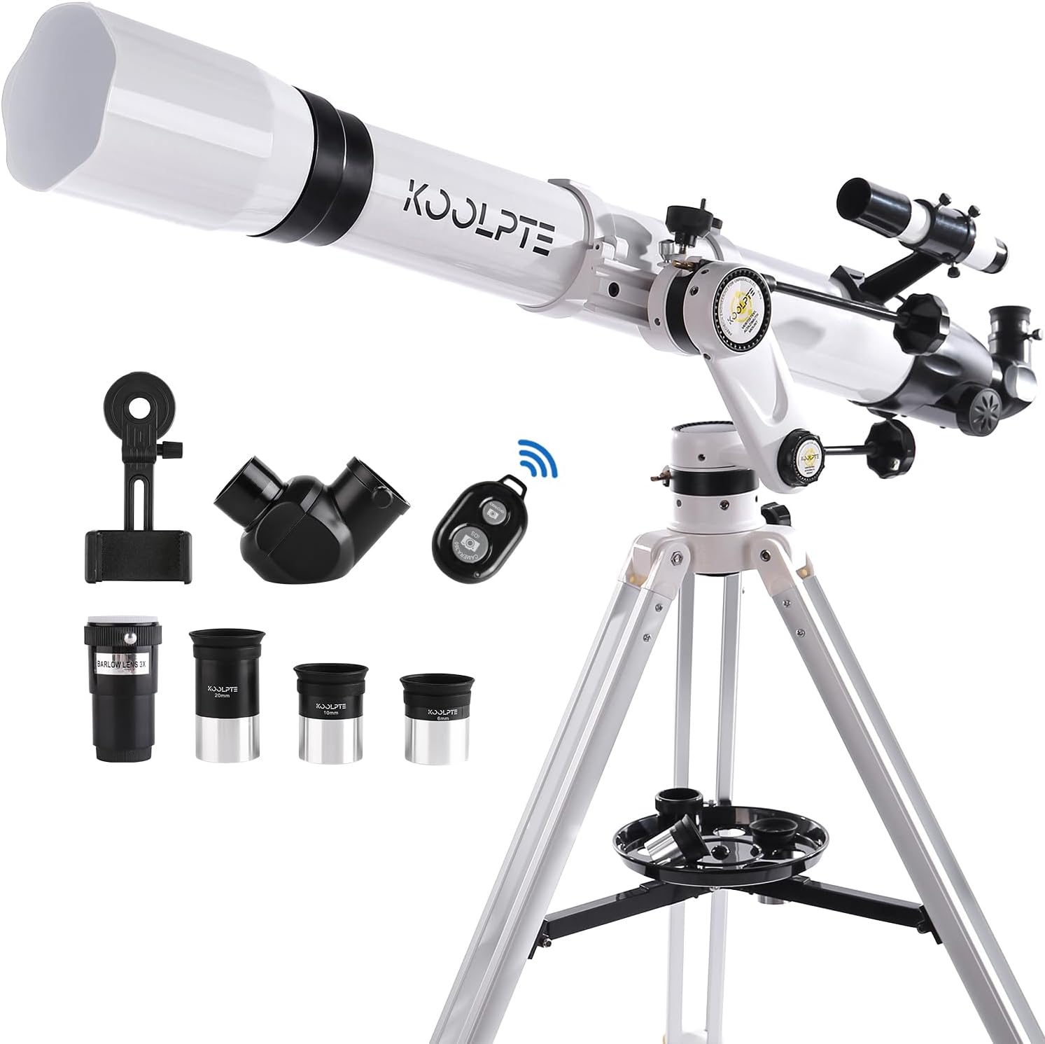 Telescope 90mm / 900mm Vertisteel AZ — White